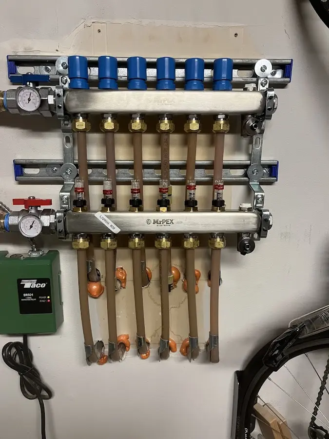 Plumber performing Leak Detection at a residential property in Charles Town